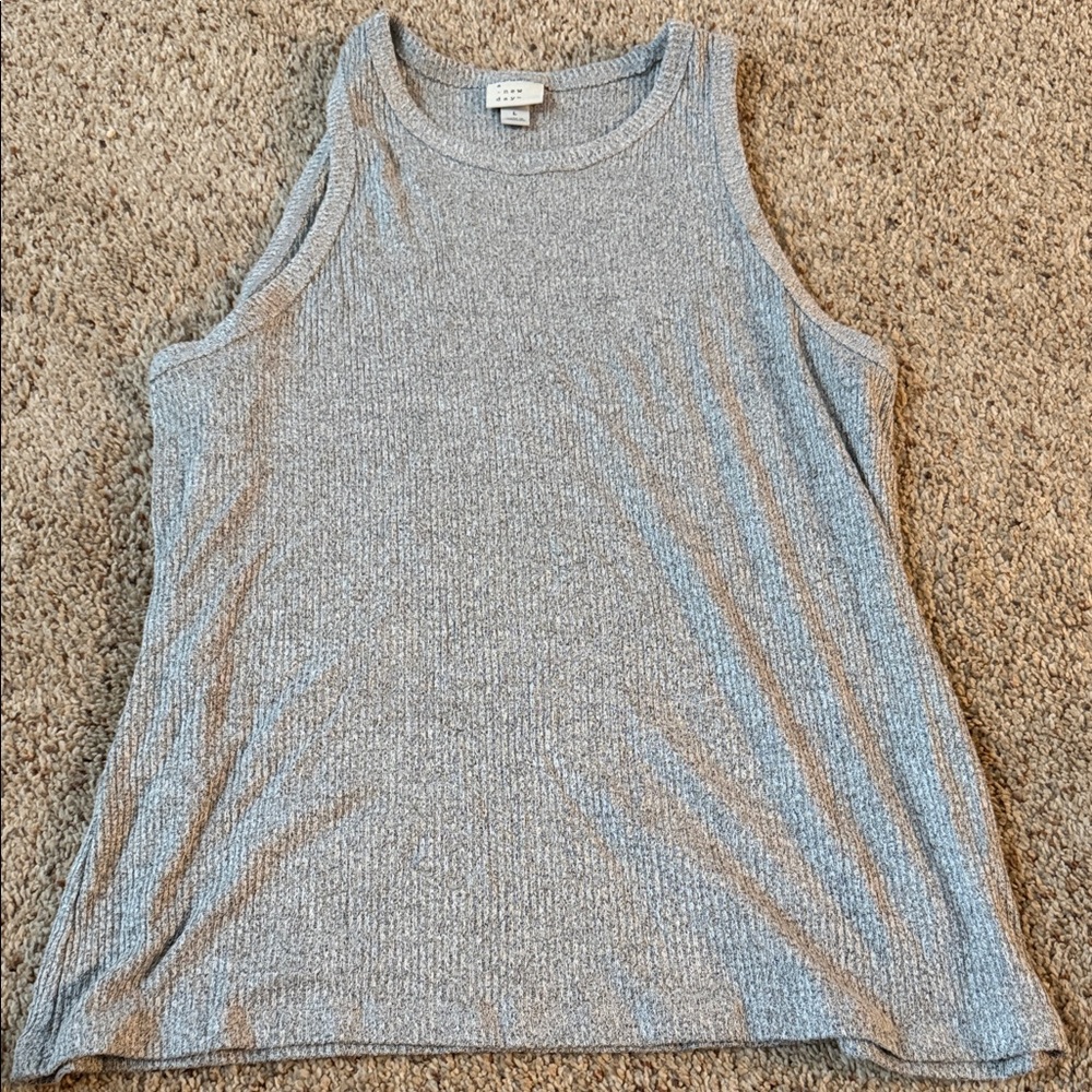 a new day Heather Gray Tank Top